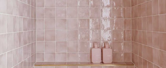 Glossy Bathroom Tiles — Construction in Newcastle